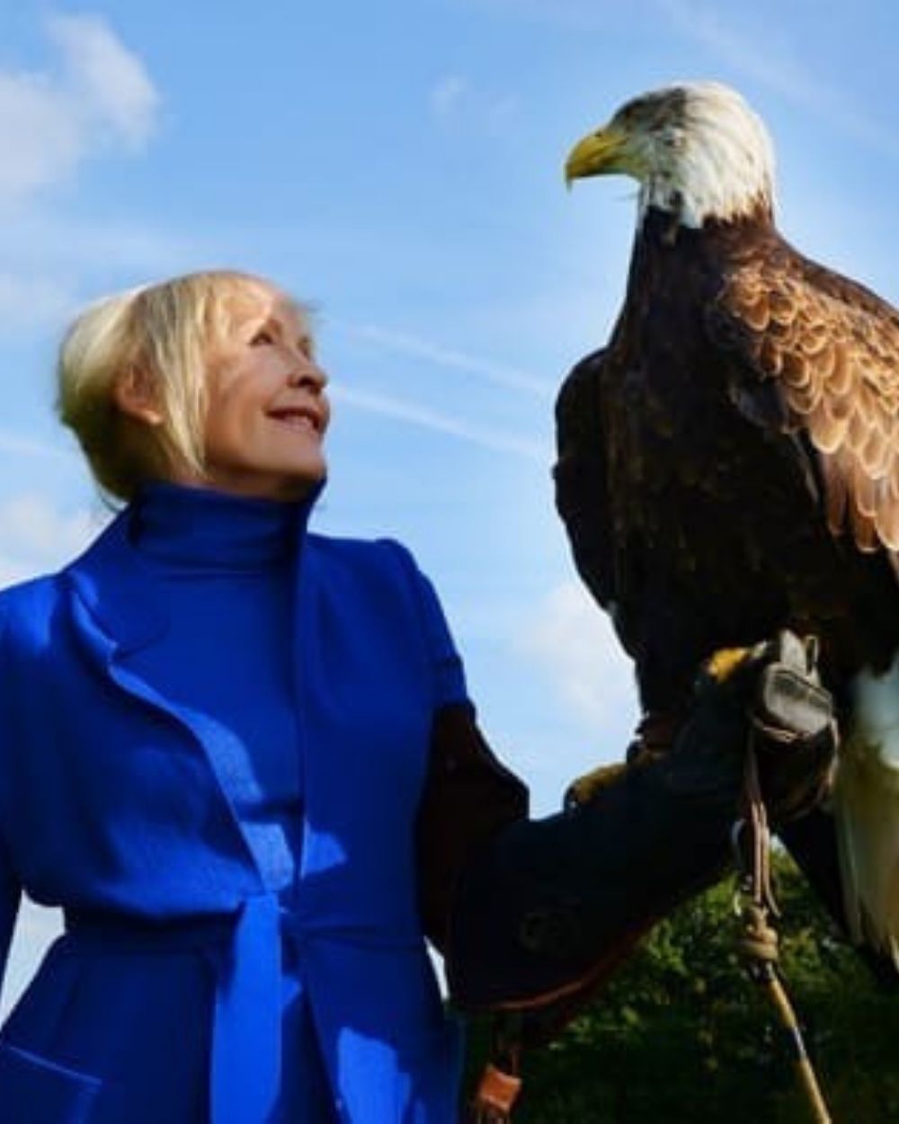 Trish Duggan with Eagle 