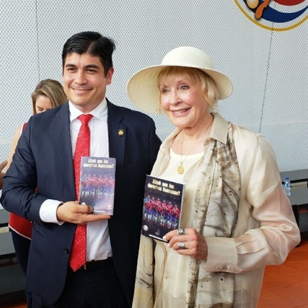 Trish with President Costa  Rica, Carlos Alvarado Quesada